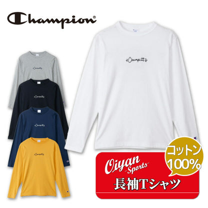 25fwチャンピオンCHAMPIONC3-C421LONGSLEEVEロングスリーブシャツロンT長袖丸首メンズ