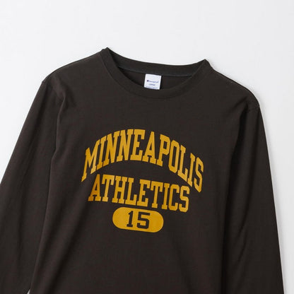 25fwチャンピオンCHAMPIONC3-C425LONGSLEEVEロングスリーブシャツロンT長袖丸首メンズ