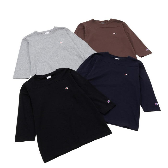 25fwチャンピオンCHAMPIONC3-C4263/4SLEEVE3/4スリーブフットボールTシャツシンプルベーシック
