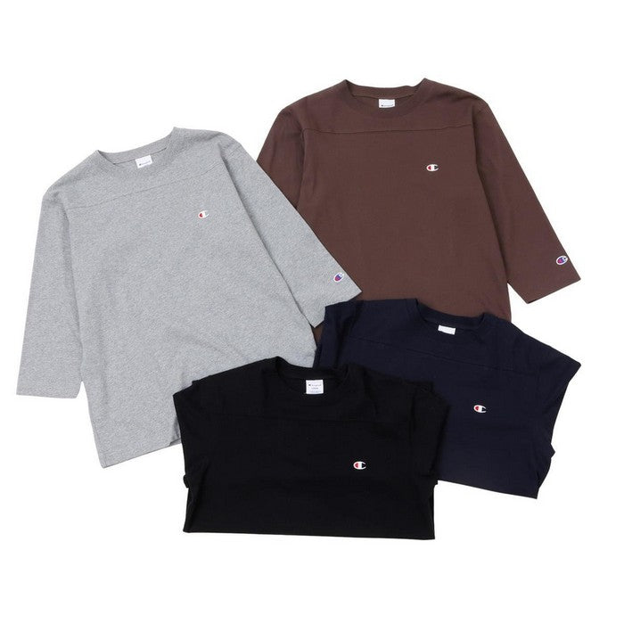 25fwチャンピオンCHAMPIONC3-C4263/4SLEEVE3/4スリーブフットボールTシャツシンプルベーシック