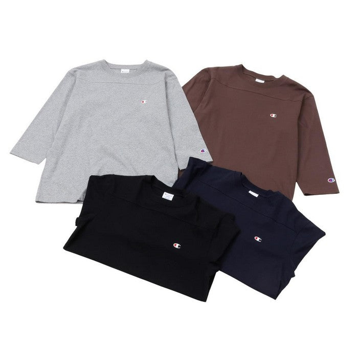 25fwチャンピオンCHAMPIONC3-C4263/4SLEEVE3/4スリーブフットボールTシャツシンプルベーシック