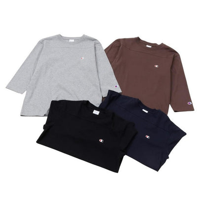 25fwチャンピオンCHAMPIONC3-C4263/4SLEEVE3/4スリーブフットボールTシャツシンプルベーシック