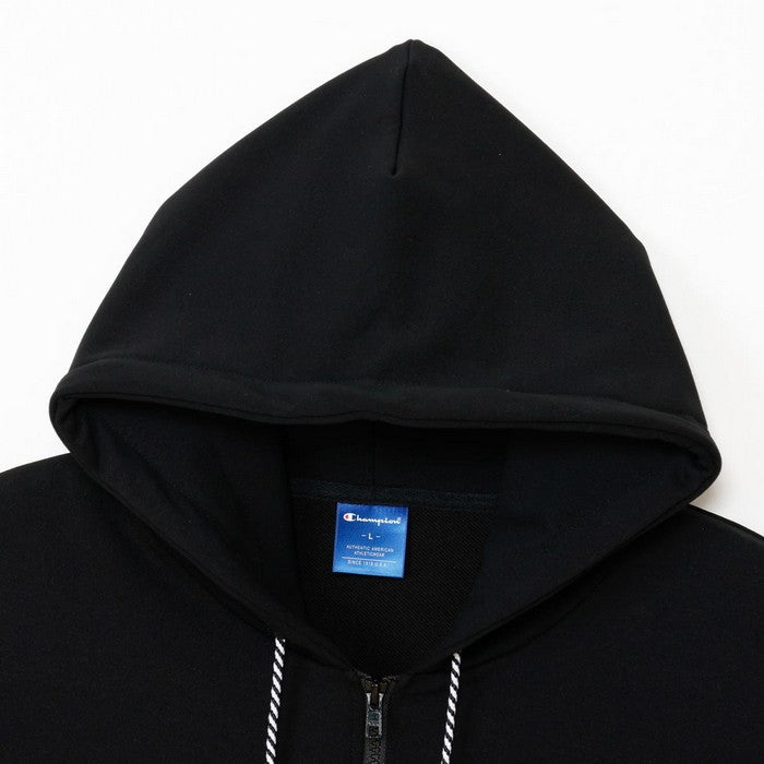 25fwチャンピオンCHAMPIONC3-CS114TWTZIPHOODEDスウェットシャツフードストレッチ性速乾性裏起毛リラックスフィット