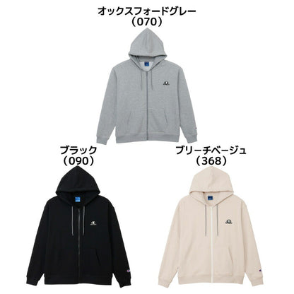 25fwチャンピオンCHAMPIONC3-CS114TWTZIPHOODEDスウェットシャツフードストレッチ性速乾性裏起毛リラックスフィット