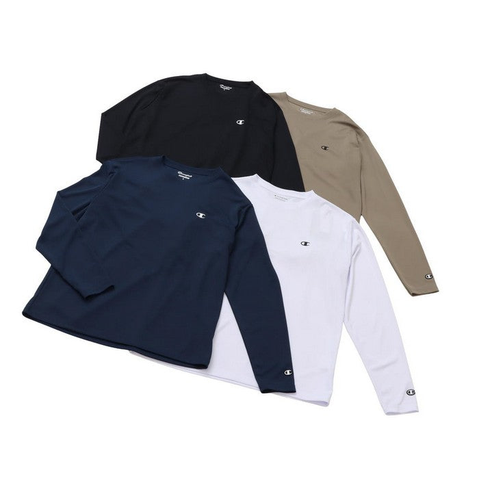 25fwチャンピオンCHAMPIONC3-CS450LONGSLEEVEロングスリーブTシャツ長袖丸首吸汗速乾通気性抗菌防臭