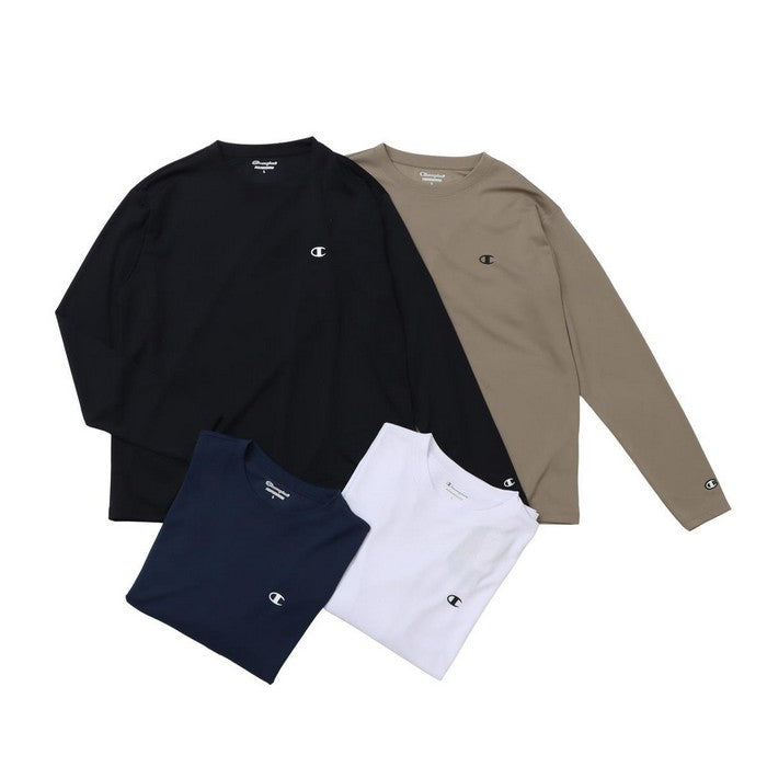 25fwチャンピオンCHAMPIONC3-CS450LONGSLEEVEロングスリーブTシャツ長袖丸首吸汗速乾通気性抗菌防臭
