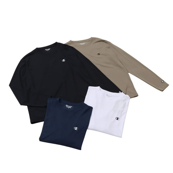 25fwチャンピオンCHAMPIONC3-CS450LONGSLEEVEロングスリーブTシャツ長袖丸首吸汗速乾通気性抗菌防臭