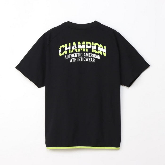 25fwチャンピオンCHAMPIONC3-CVC26SHORTSLEEVEショートスリーブシャツ吸汗速乾ストレッチ性運動スポーツ