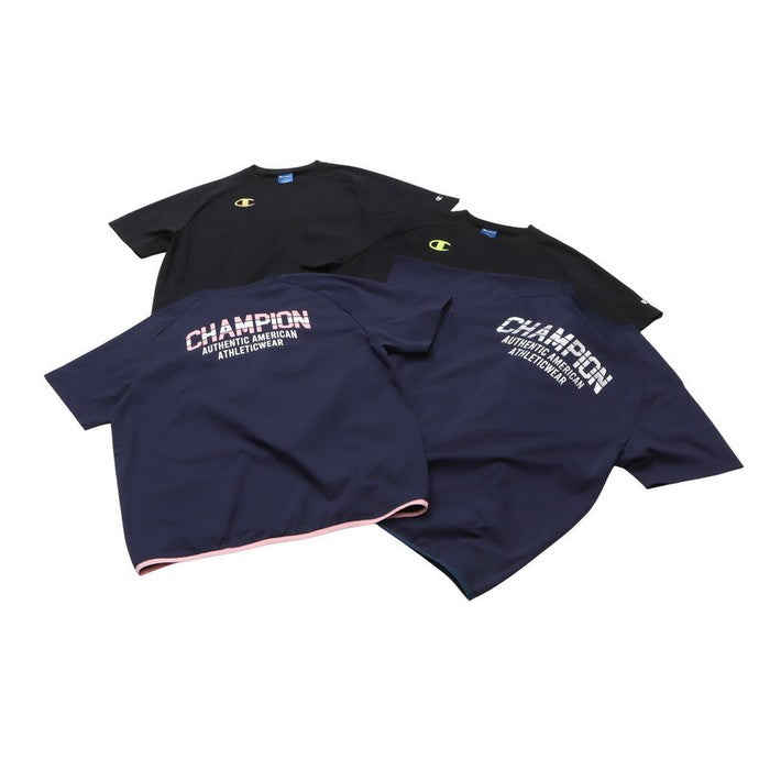 25fwチャンピオンCHAMPIONC3-CVC26SHORTSLEEVEショートスリーブシャツ吸汗速乾ストレッチ性運動スポーツ