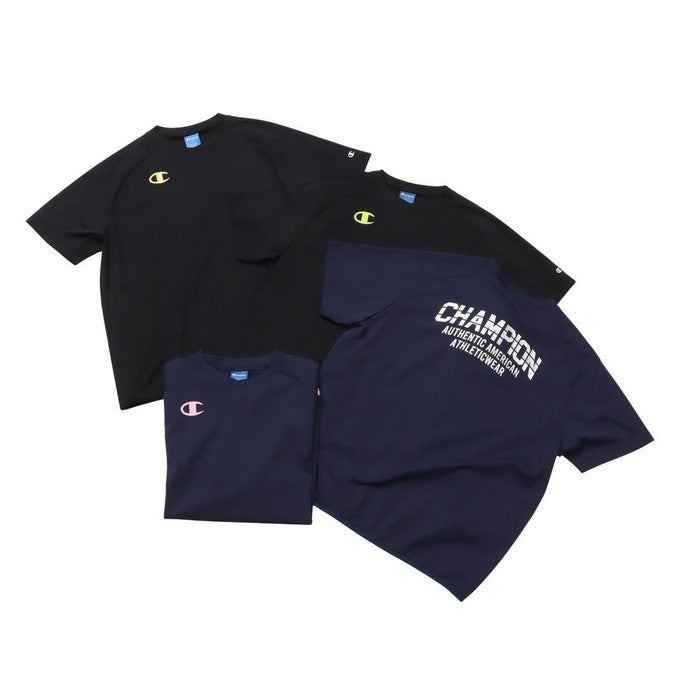 25fwチャンピオンCHAMPIONC3-CVC26SHORTSLEEVEショートスリーブシャツ吸汗速乾ストレッチ性運動スポーツ