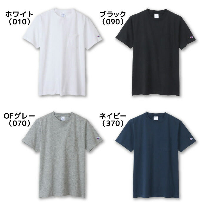 チャンピオンCHAMPIONC3-X357CASUALWEARHALFSLEEVET-SHSHORTSLEEVEPOCKET半袖半そでTシャツティーシャツシャツコットンシンプルポケット通勤通学練習練習着移動移動着部活部活動チーム学校スクールバスケ