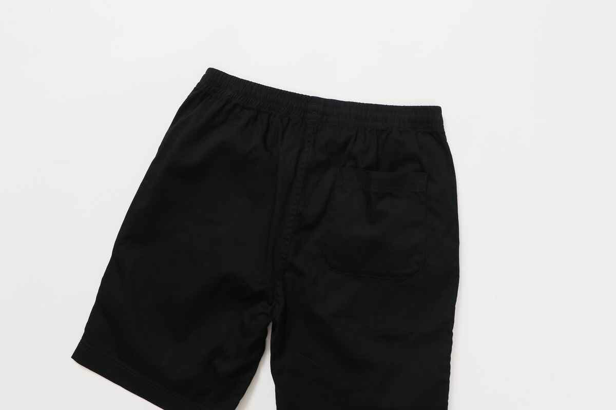 チャンピオンCHAMPIONC3-X520CASUALWEARPANTSSHORTSブラックショーツズボンパンツハーフパンツ半パン短パンショートパンツ短い綿コットンロゴ刺繍ウエスト伸縮性ポケット部活クラブ練習着移動着学校スクールワンポイント