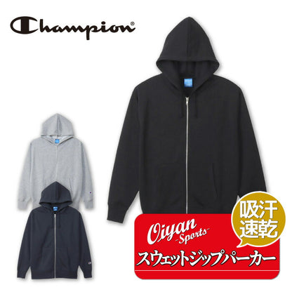 25fwチャンピオンCHAMPIONC3-XS160ZIPHOODEDSWEATスウェットパーカーフードトップス秋冬フルジップシンプルおしゃれユニセックス