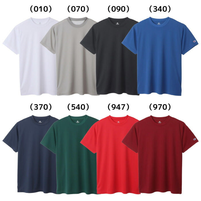 25fwチャンピオンCHAMPIONC3-XS395SHORTSLEEVETシャツシャツショートスリーブ半袖半そで抗菌防臭速乾ユニセックス