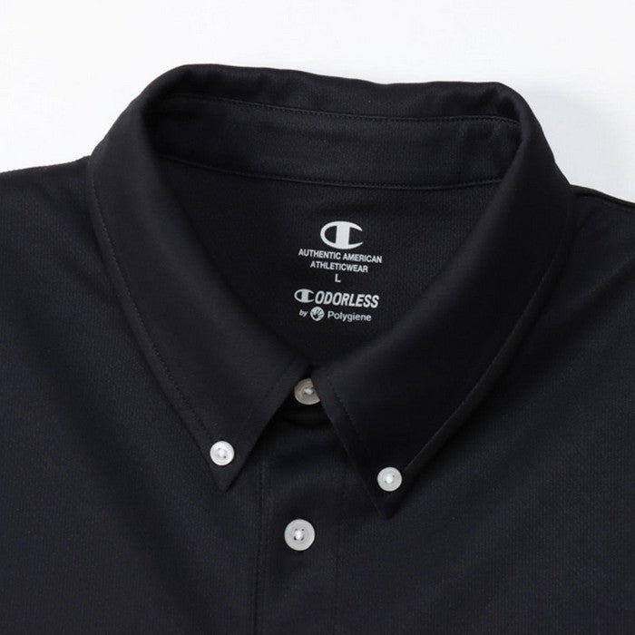 25fwチャンピオンCHAMPIONC3-XS397BDPOLOポロシャツトップス半そで半袖吸汗速乾抗菌防臭ユニセックスシンプルスポーツ運動トレーニング