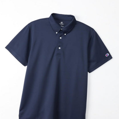 25fwチャンピオンCHAMPIONC3-XS397BDPOLOポロシャツトップス半そで半袖吸汗速乾抗菌防臭ユニセックスシンプルスポーツ運動トレーニング