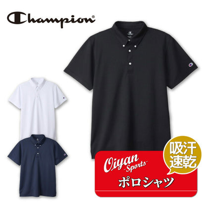 25fwチャンピオンCHAMPIONC3-XS397BDPOLOポロシャツトップス半そで半袖吸汗速乾抗菌防臭ユニセックスシンプルスポーツ運動トレーニング