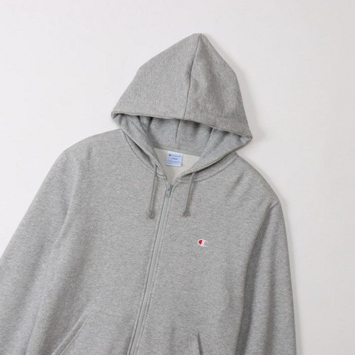 25fwチャンピオンCHAMPIONC3-Y137ZIPHOODEDSWEATスウェットトップスフードパーカージッパーロゴ刺繍ユニセックス裏起毛春夏秋冬暖かいあったか