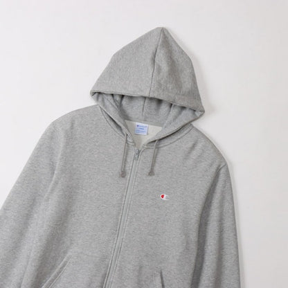 25fwチャンピオンCHAMPIONC3-Y137ZIPHOODEDSWEATスウェットトップスフードパーカージッパーロゴ刺繍ユニセックス裏起毛春夏秋冬暖かいあったか