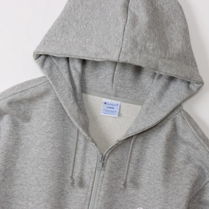 25fwチャンピオンCHAMPIONC3-Y137ZIPHOODEDSWEATスウェットトップスフードパーカージッパーロゴ刺繍ユニセックス裏起毛春夏秋冬暖かいあったか