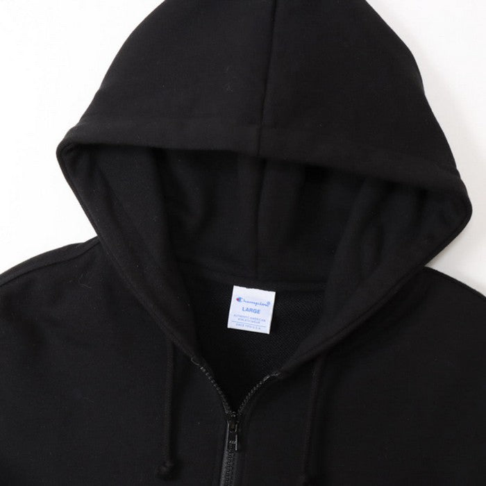 25fwチャンピオンCHAMPIONC3-Y137ZIPHOODEDSWEATスウェットトップスフードパーカージッパーロゴ刺繍ユニセックス裏起毛春夏秋冬暖かいあったか