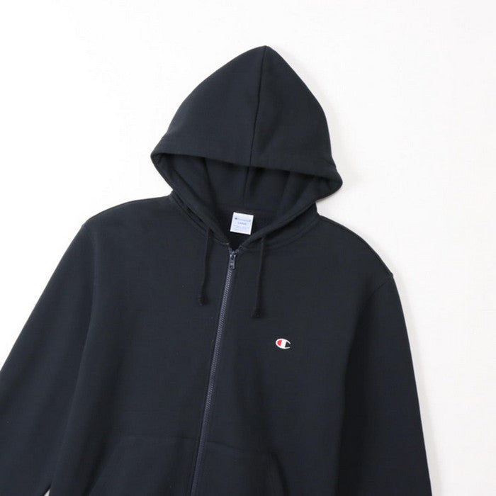 25fwチャンピオンCHAMPIONC3-Y137ZIPHOODEDSWEATスウェットトップスフードパーカージッパーロゴ刺繍ユニセックス裏起毛春夏秋冬暖かいあったか