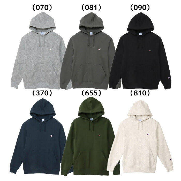 25fwチャンピオンCHAMPIONC3-Y139HOODEDSWEATSHIRスウェットトップスフードパーカーロゴ刺繍ユニセックス裏起毛春夏秋冬暖かいあったか