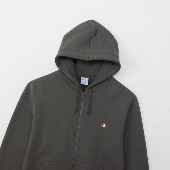 25fwチャンピオンCHAMPIONC3-Y140ZIPHOODEDSWEATスウェットトップスフードパーカージッパーロゴ刺繍ユニセックス裏起毛春夏秋冬暖かいあったか