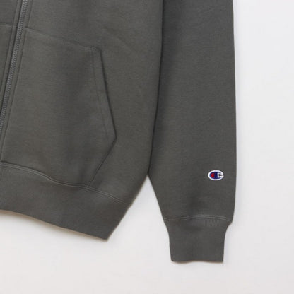 25fwチャンピオンCHAMPIONC3-Y140ZIPHOODEDSWEATスウェットトップスフードパーカージッパーロゴ刺繍ユニセックス裏起毛春夏秋冬暖かいあったか
