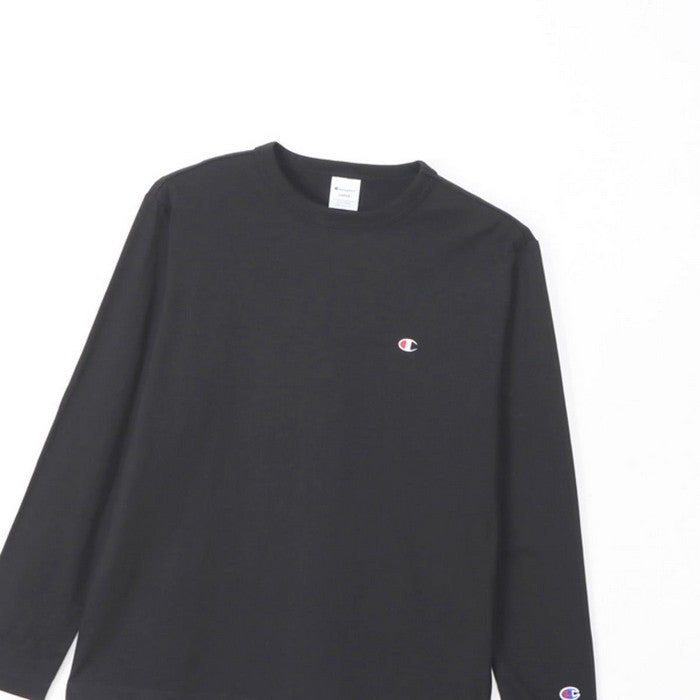 25fwチャンピオンCHAMPIONC3-Y428LONGSLEEVET-SHTシャツロンT長袖長そでロングスリーブシャツトップスユニセックスシンプル春夏秋冬ロゴ刺繍