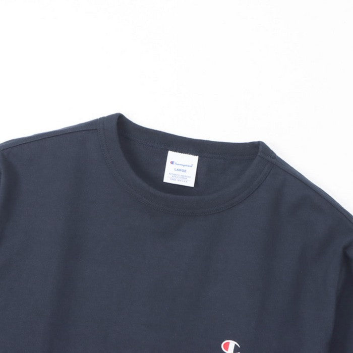 25fwチャンピオンCHAMPIONC3-Y428LONGSLEEVET-SHTシャツロンT長袖長そでロングスリーブシャツトップスユニセックスシンプル春夏秋冬ロゴ刺繍