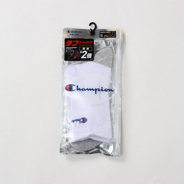 25fwチャンピオンCHAMPIONC3-ZB702SMIDDLESOCKSミドルソックスソックス靴下ミドル丈抗菌防臭運動スポーツメンズ練習トレーニングアーチサポート