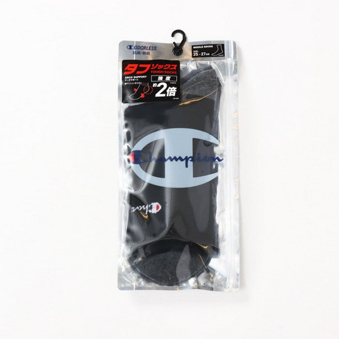 25fwチャンピオンCHAMPIONC3-ZB702SMIDDLESOCKSミドルソックスソックス靴下ミドル丈抗菌防臭運動スポーツメンズ練習トレーニングアーチサポート