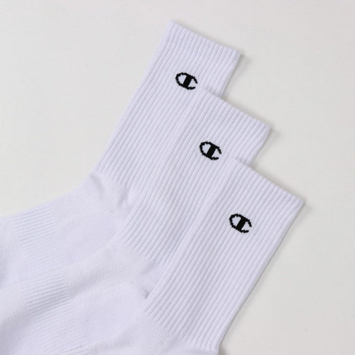 25fwチャンピオンCHAMPIONC3-ZB722S3PMIDDLESOCKS【3足組】ミドルソックスソックス靴下抗菌防臭運動スポーツ普段アーチサポートクッション性