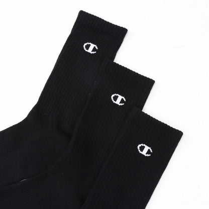 25fwチャンピオンCHAMPIONC3-ZB722S3PMIDDLESOCKS【3足組】ミドルソックスソックス靴下抗菌防臭運動スポーツ普段アーチサポートクッション性