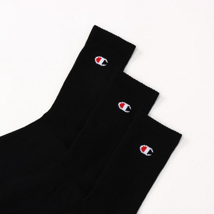 25fwチャンピオンCHAMPIONC3-ZB722S3PMIDDLESOCKS【3足組】ミドルソックスソックス靴下抗菌防臭運動スポーツ普段アーチサポートクッション性