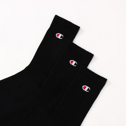 25fwチャンピオンCHAMPIONC3-ZB722S3PMIDDLESOCKS【3足組】ミドルソックスソックス靴下抗菌防臭運動スポーツ普段アーチサポートクッション性