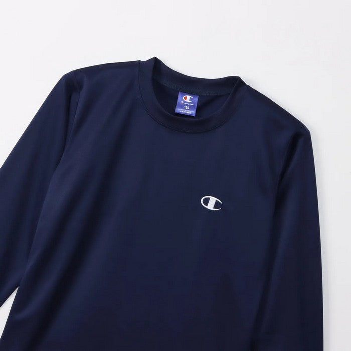 25ssチャンピオンCHAMPIONCK-BS401LONGSLEEVET-SHIRT長袖Tシャツ長そで速乾ジュニアキッズ子供