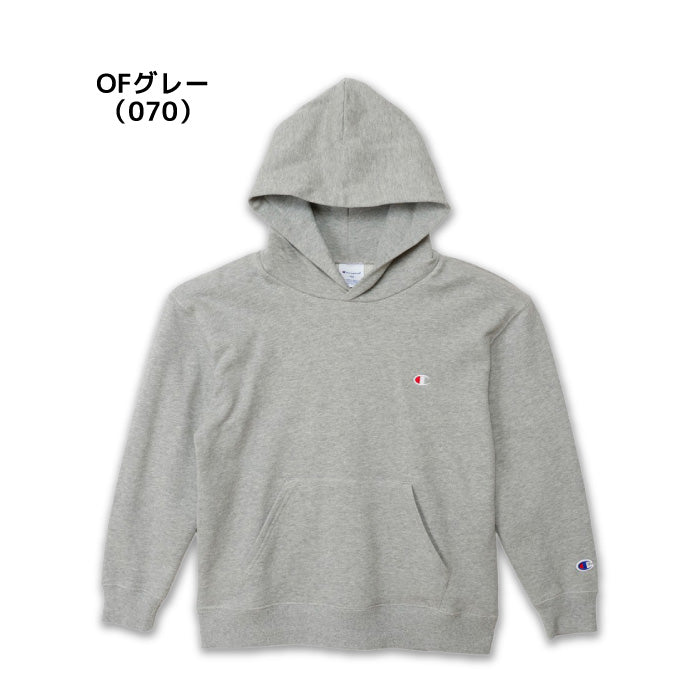26fw チャンピオン CHAMPION CK-E101 HOODED SWEATSHIRT キッズ プルオーバーパーカー 裏毛 綿100%