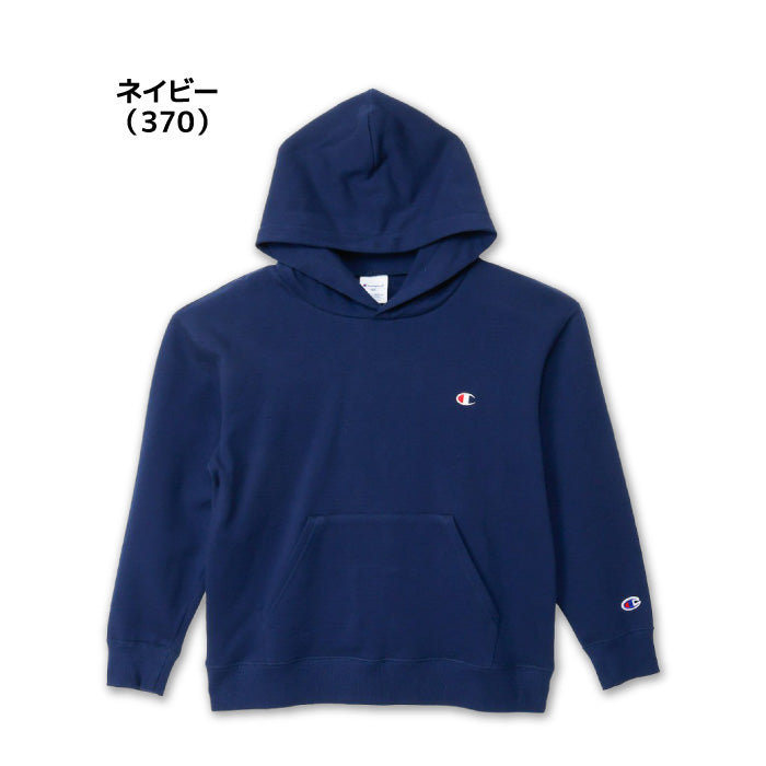 26fw チャンピオン CHAMPION CK-E101 HOODED SWEATSHIRT キッズ プルオーバーパーカー 裏毛 綿100%
