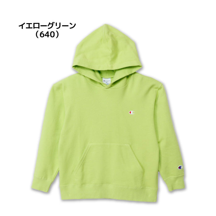 26fw チャンピオン CHAMPION CK-E101 HOODED SWEATSHIRT キッズ プルオーバーパーカー 裏毛 綿100%