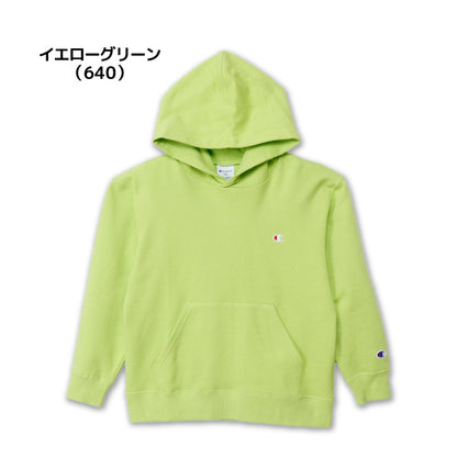 26fw チャンピオン CHAMPION CK-E101 HOODED SWEATSHIRT キッズ プルオーバーパーカー 裏毛 綿100%