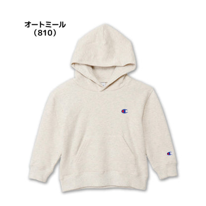 26fw チャンピオン CHAMPION CK-E101 HOODED SWEATSHIRT キッズ プルオーバーパーカー 裏毛 綿100%