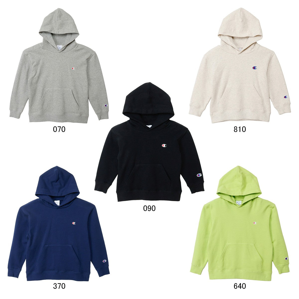 26fw チャンピオン CHAMPION CK-E101 HOODED SWEATSHIRT キッズ プルオーバーパーカー 裏毛 綿100%
