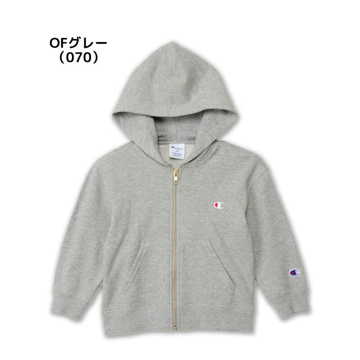 26fw チャンピオン CHAMPION CK-E102 ZIP HOODED SWEATSHIRT キッズ フルジップパーカー 裏毛 綿100%