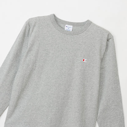 26fw チャンピオン CHAMPION CK-E401 LONG SLEEVE T-SHIRT キッズ 長袖Tシャツ ロンT 綿100% 子供服 刺繍ロゴ