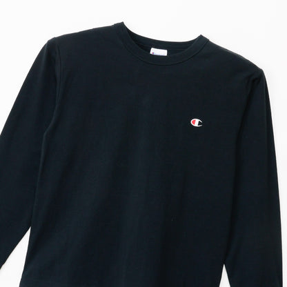26fw チャンピオン CHAMPION CK-E401 LONG SLEEVE T-SHIRT キッズ 長袖Tシャツ ロンT 綿100% 子供服 刺繍ロゴ