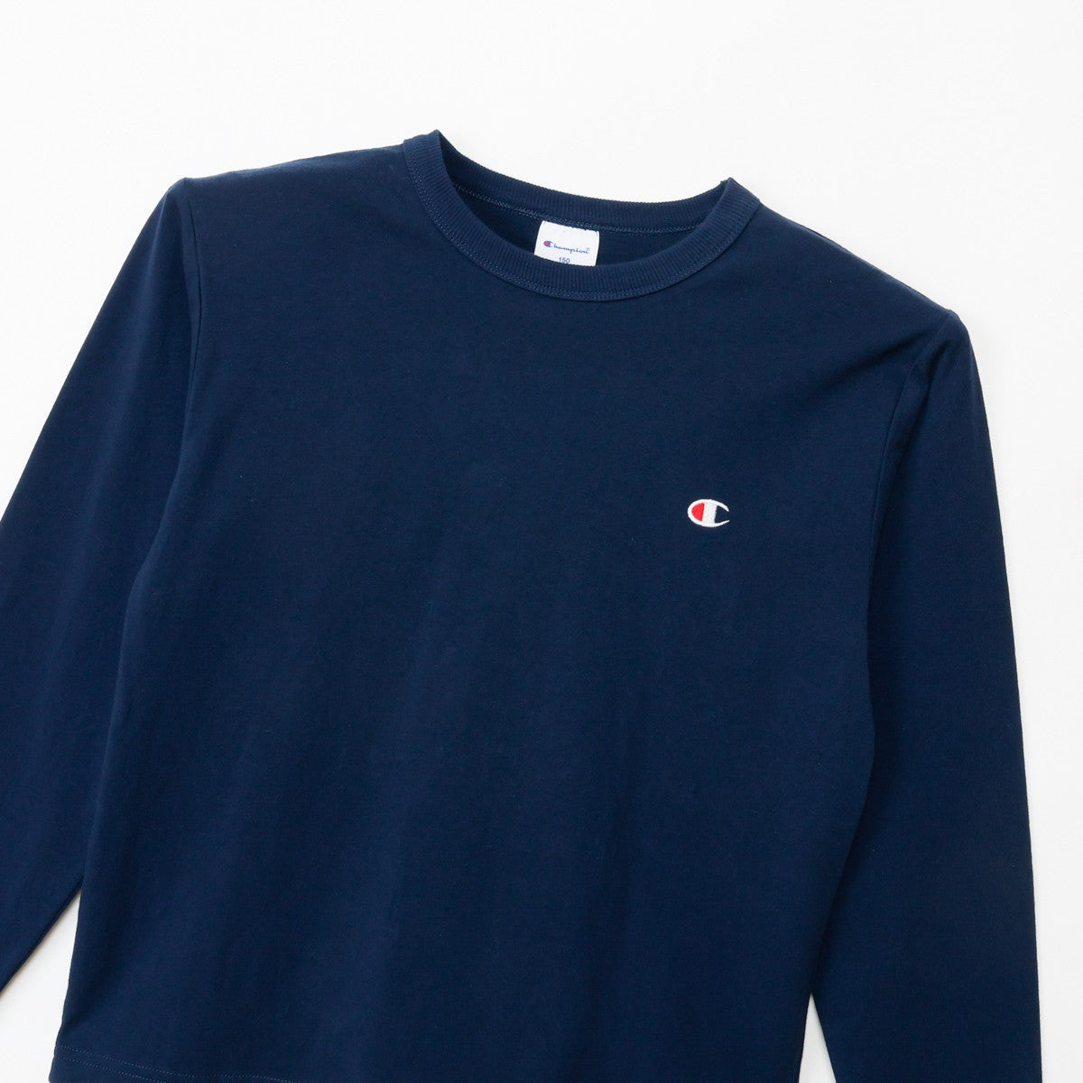 26fw チャンピオン CHAMPION CK-E401 LONG SLEEVE T-SHIRT キッズ 長袖Tシャツ ロンT 綿100% 子供服 刺繍ロゴ