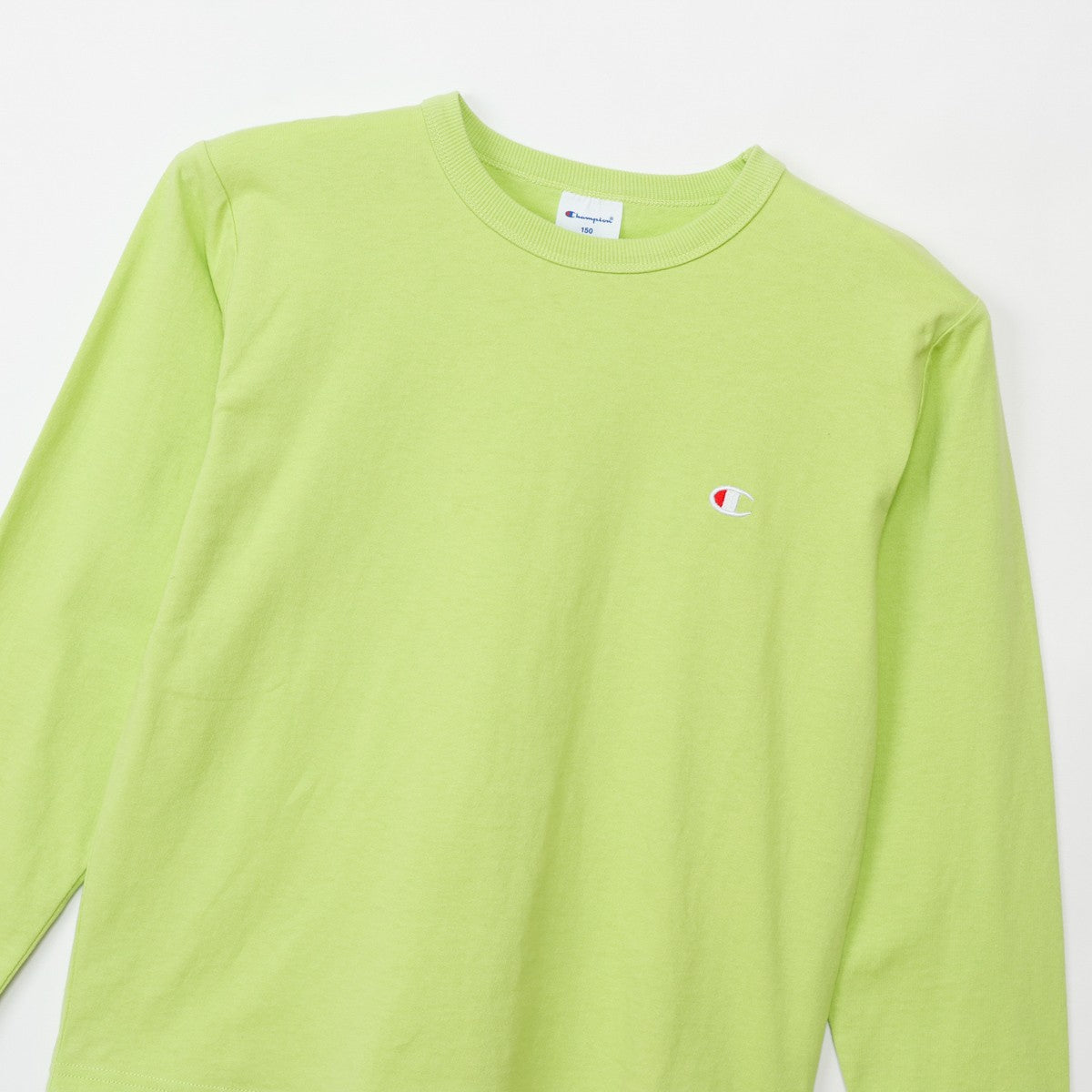 26fw チャンピオン CHAMPION CK-E401 LONG SLEEVE T-SHIRT キッズ 長袖Tシャツ ロンT 綿100% 子供服 刺繍ロゴ