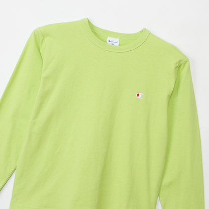 26fw チャンピオン CHAMPION CK-E401 LONG SLEEVE T-SHIRT キッズ 長袖Tシャツ ロンT 綿100% 子供服 刺繍ロゴ